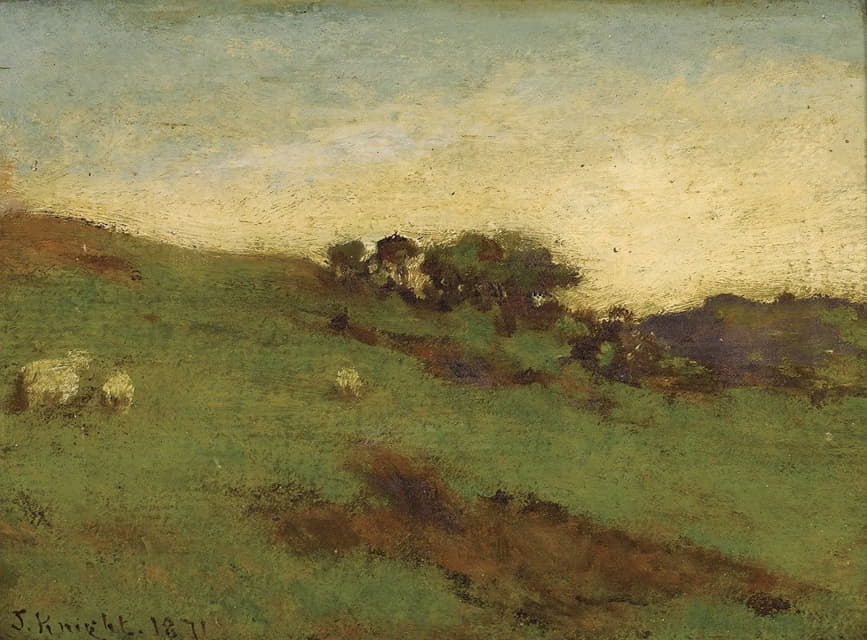 Joseph Knight - Landscape with Sheep