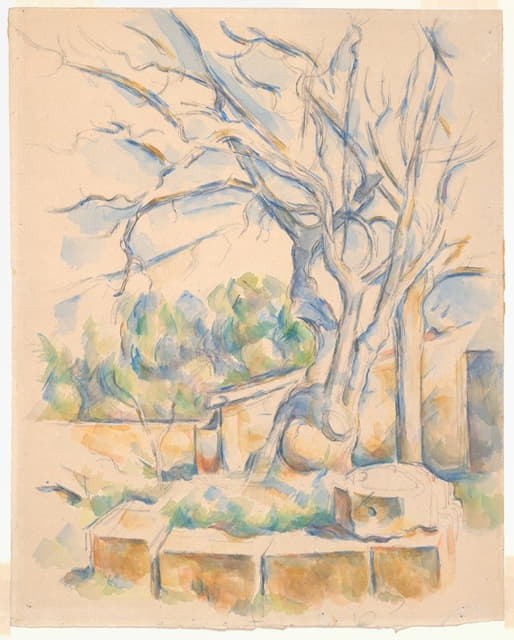 Paul Cézanne - Pistachio Tree at Château Noir