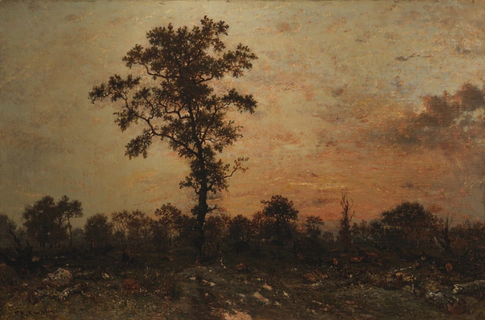 Théodore Rousseau - Edge of the Forest, Sun Setting
