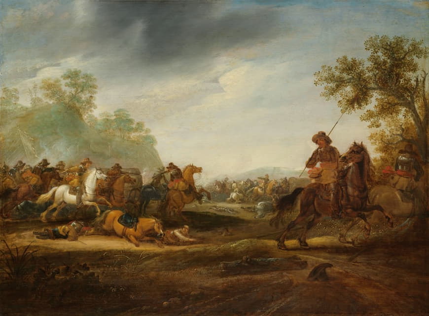 A. van Hoef - Cavalry Skirmish