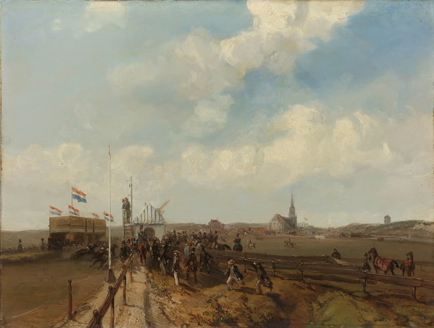 Charles Rochussen - Racetrack at Scheveningen, opened 3 August 1846