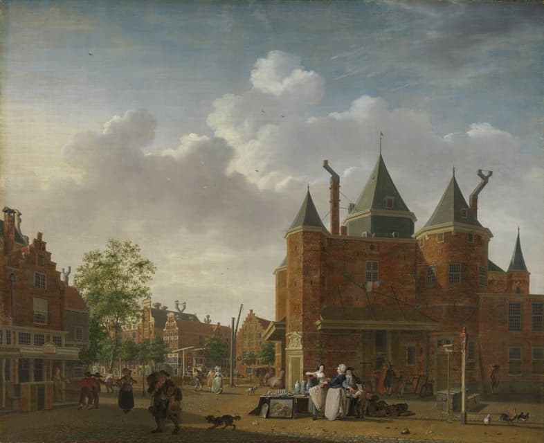 Isaac Ouwater - The Sint-Antoniuswaag in Amsterdam