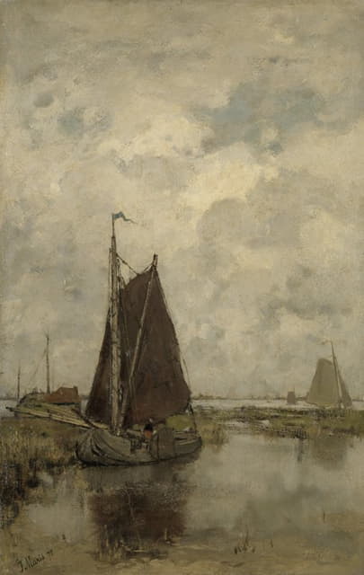 Jacob Maris - Ships in Dull Weather