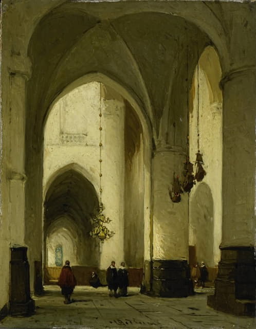 Johannes Bosboom - Interior of the Church of St Bavo in Haarlem