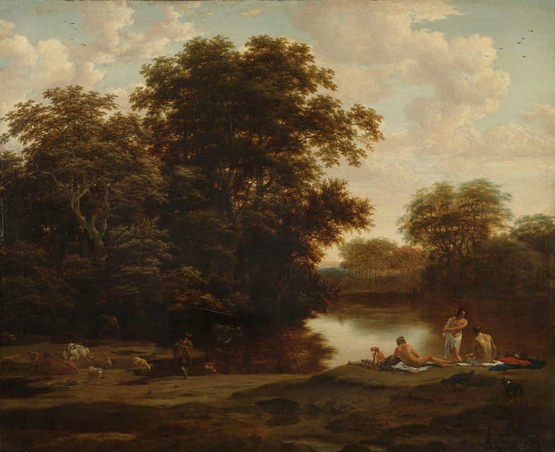 Joris van der Haagen - Landscape with Bathers