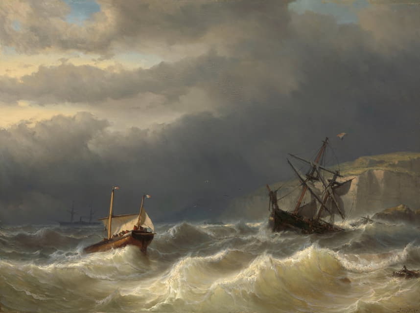 Louis Meijer - Storm in the Strait of Dover