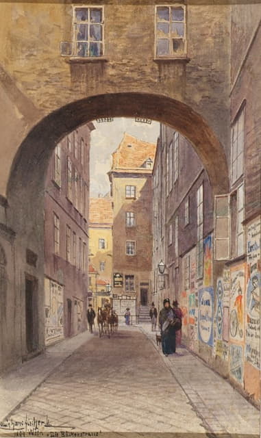 Ludwig Hans Fischer - Die Bäckerstraße in Wien