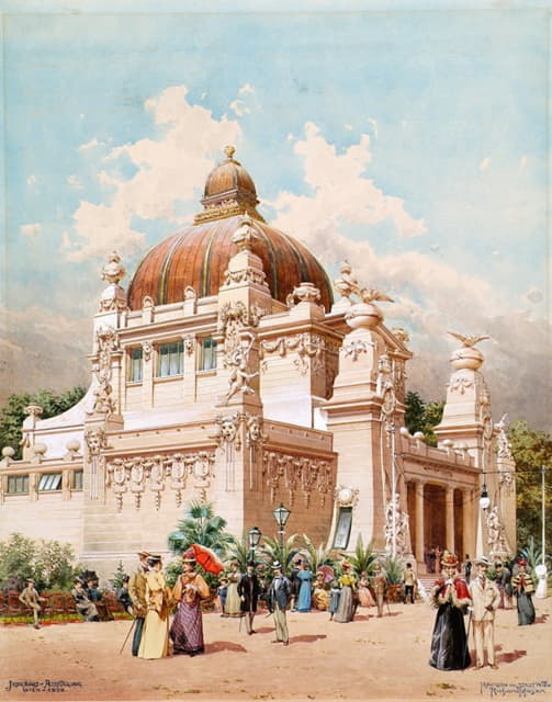 Richard Moser - Die Jubiläumsausstellung in Wien 1898; Pavillion der Stadt Wien