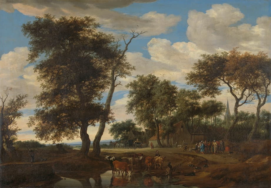 Salomon van Ruysdael - View of a village