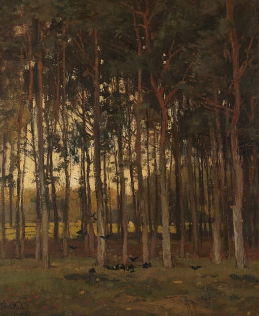 Théophile de Bock - View in the Woods