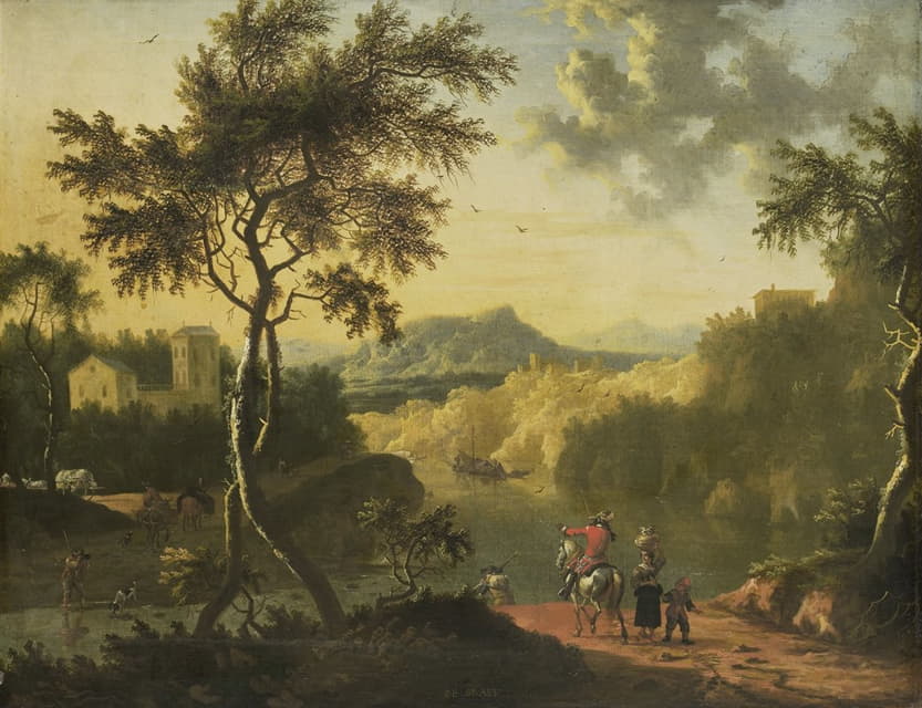 Timotheus de Graef - Italian Landscape