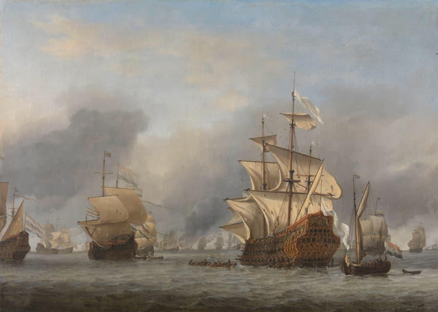 Willem van de Velde the Younger - The Capture of the Royal Prince