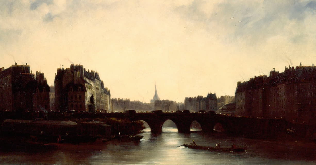 Adolphe Couvelet - Le Pont-Neuf et l’Ile de la Cité