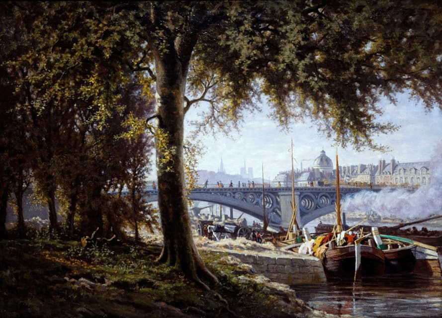 Alfred Alexandre Delauney - Le Pont des Saints-Pères