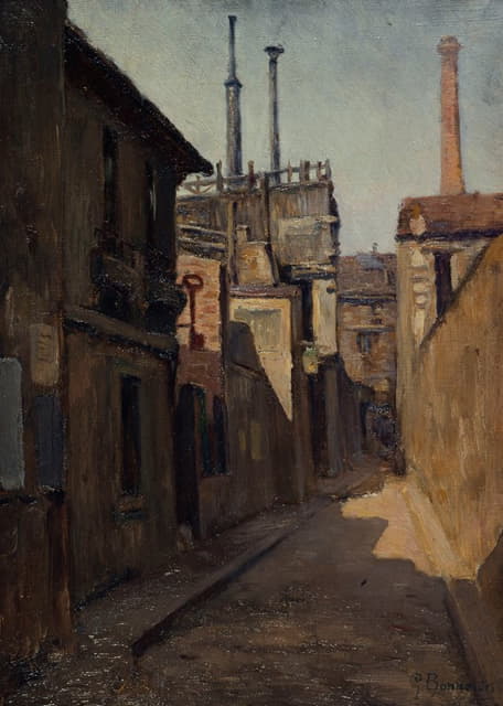 Germain Eugène Bonneton - Entrée du passage Moret, rue des Cordelières