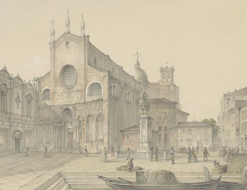 Karoly Lajos Libay - Venetië; S. Giovanni & Paolo