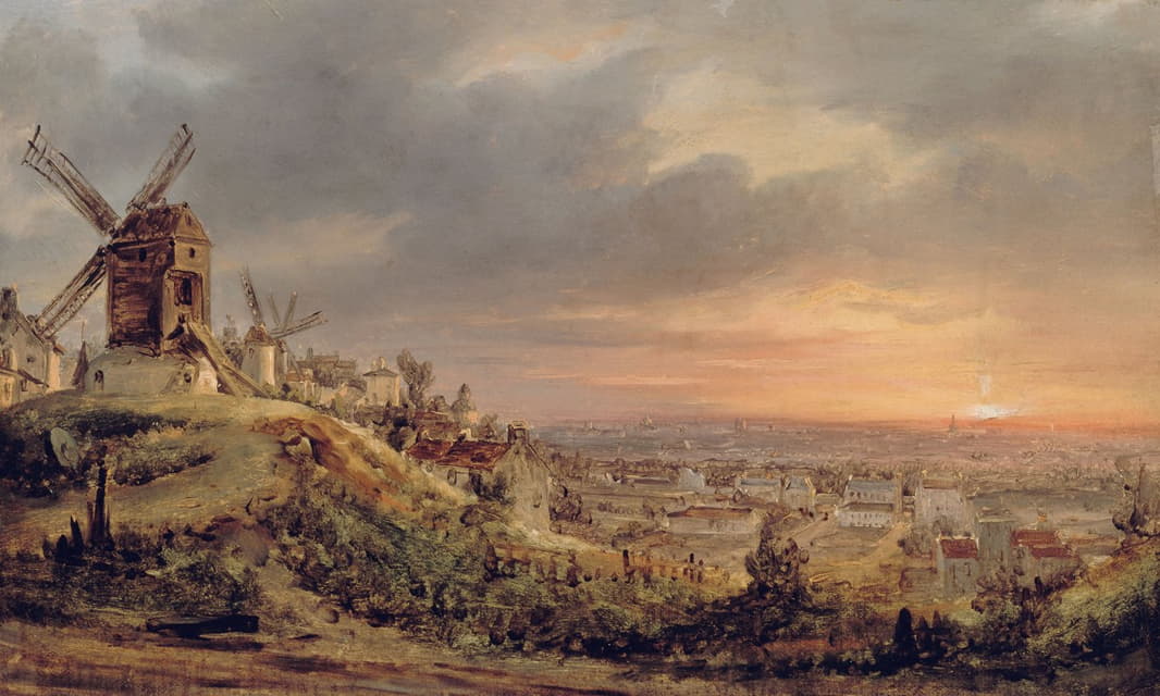 Louis Daguerre - Paris, vu de la Butte Montmartre