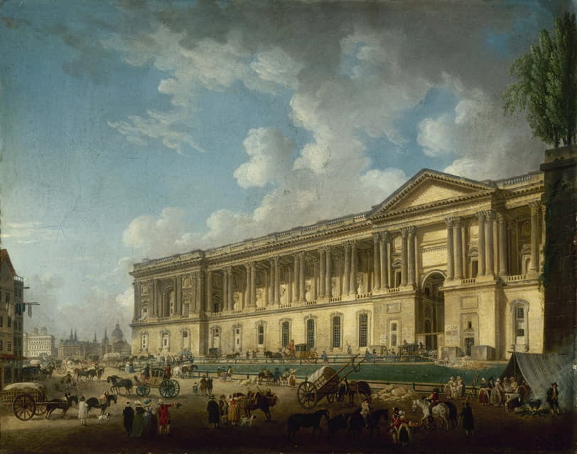 Pierre-Antoine Demachy - La colonnade du Louvre, nouvellement dégagée