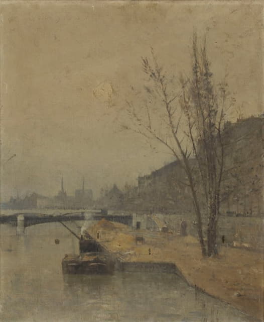 René Billotte - La Seine au pont de Solférino