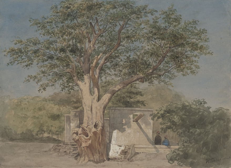 Willem de Famars Testas - Hutje onder boom te Kaïro