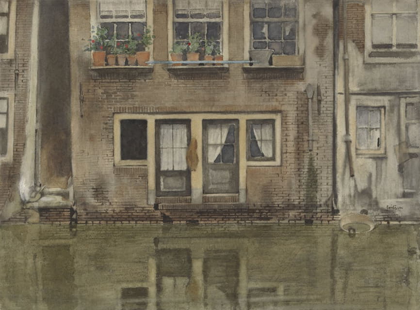 阿姆斯特丹沟渠上的房子