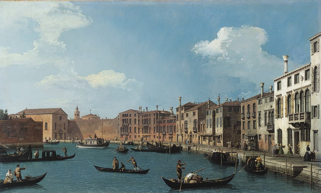 威尼斯圣基亚拉运河景色
