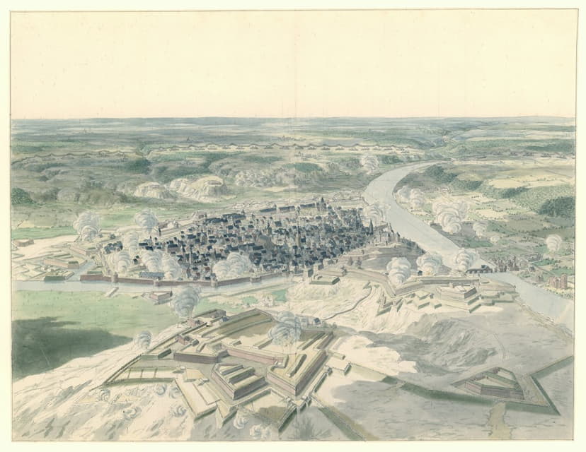 1695年围城期间从西面看纳穆尔