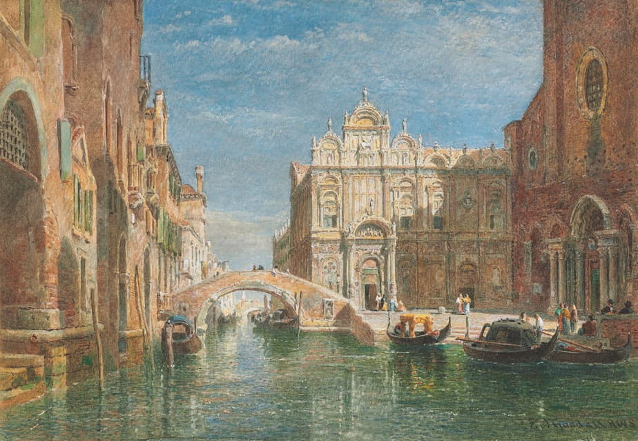 Edward Angelo Goodall - The Church of SS. Giovanni e Paolo, Venice