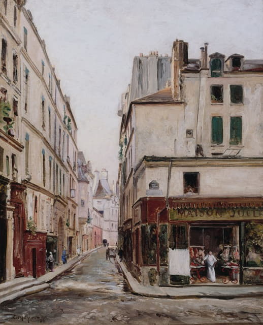 Emmanuel Lansyer - La Rue Hautefeuille