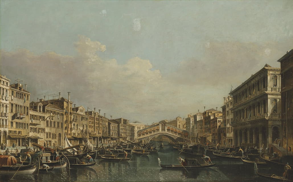 Francesco Tironi - The Grand Canal with the Rialto Bridge from the South