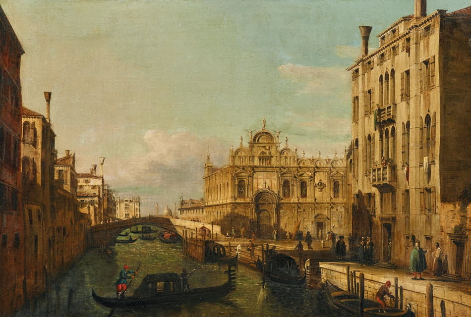 Francesco Zanin - Venice, the Rio dei Mendicanti and the Scuola di San Marco