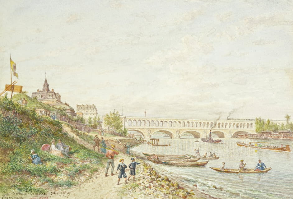 Jean-Baptiste-François Arnaud-Durbec - Viaduc du Point du jour, pris hors la porte de Billancourt