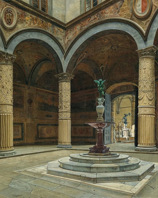 Josef Theodor Hansen - Florence, Palazzo Vecchio