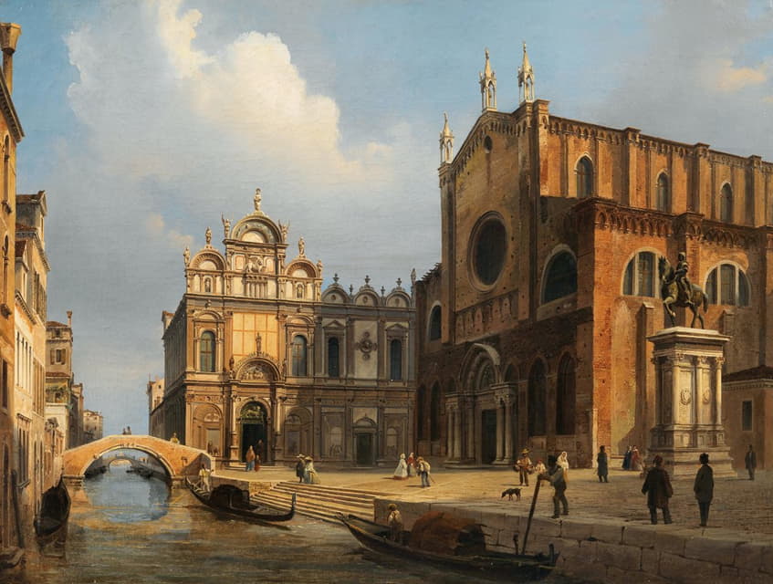 威尼斯、桑蒂·乔瓦尼坎波和保罗以及扎尼波洛教堂和圣马可大学校