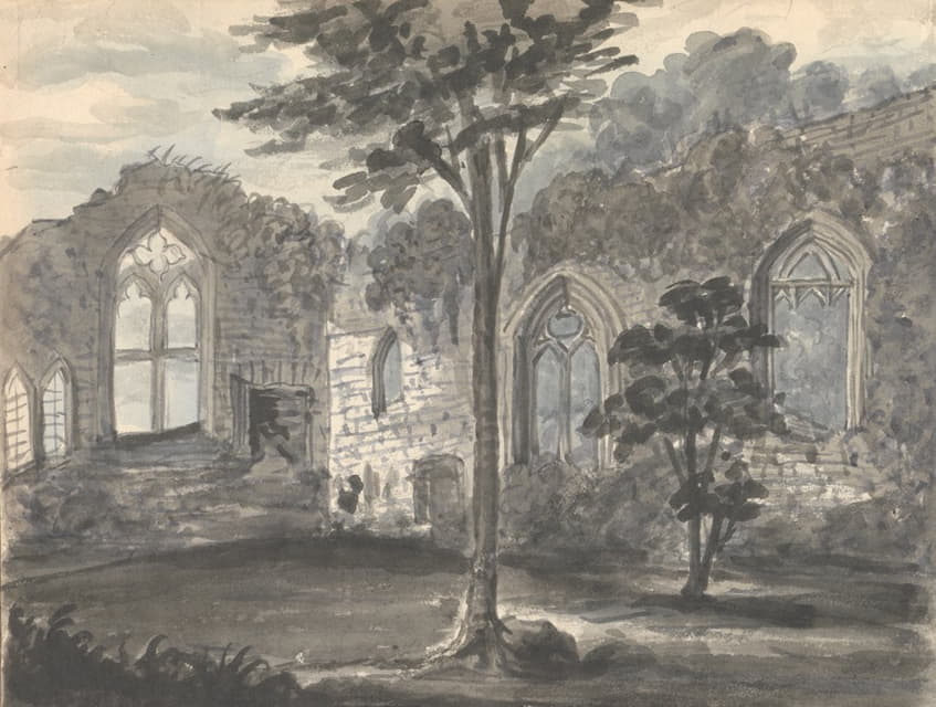 Anne Rushout - Abbey at Birkenhead 1830