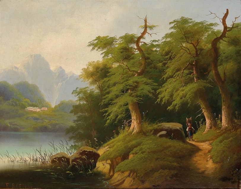 风景如画的山湖