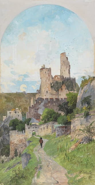 Eduard Zetsche - Blick auf die Ruine Dürnstein