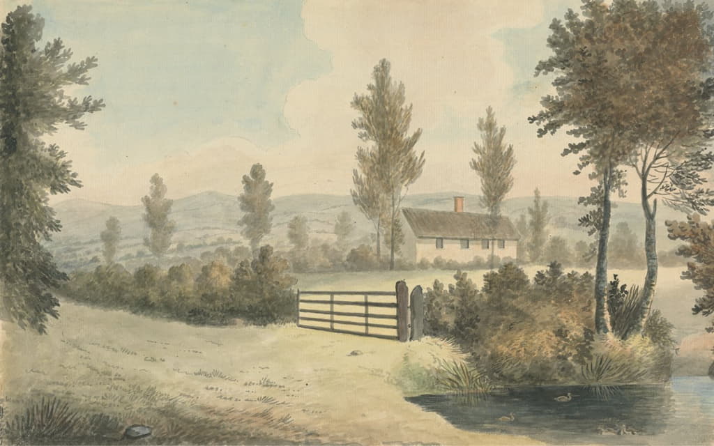 Edward Francis Burney - View at Rympton