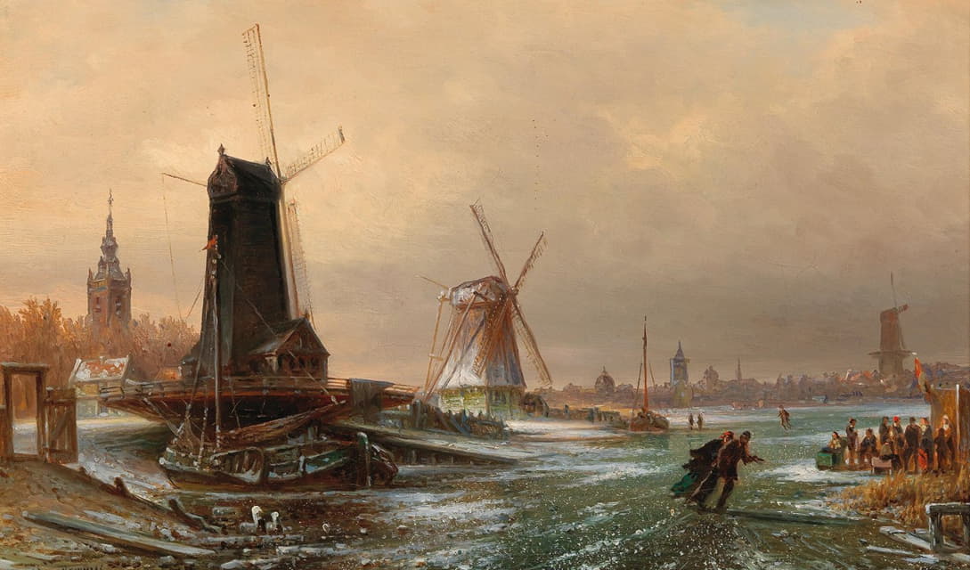 Elias Pieter van Bommel - Dutch Sawmill, Water Mill and Flour Mill, near Amsterdam