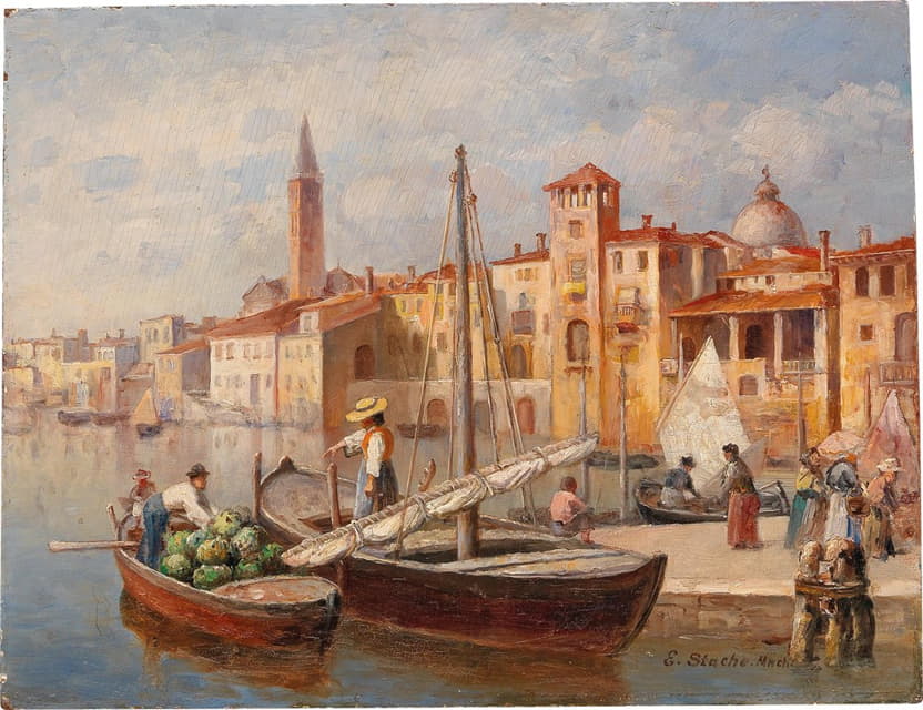 Ernst Stache - Italian Port