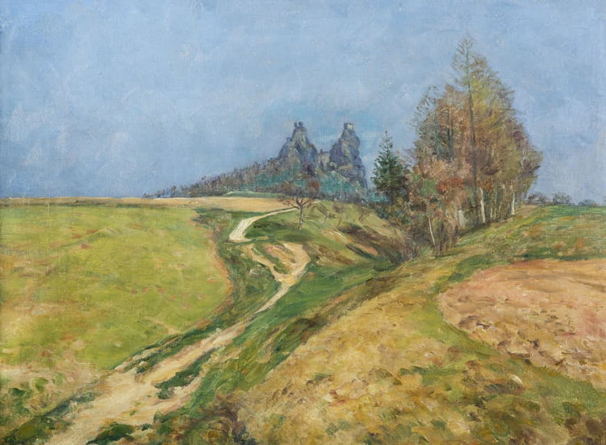 František Kaván - Spring beneath Trosky