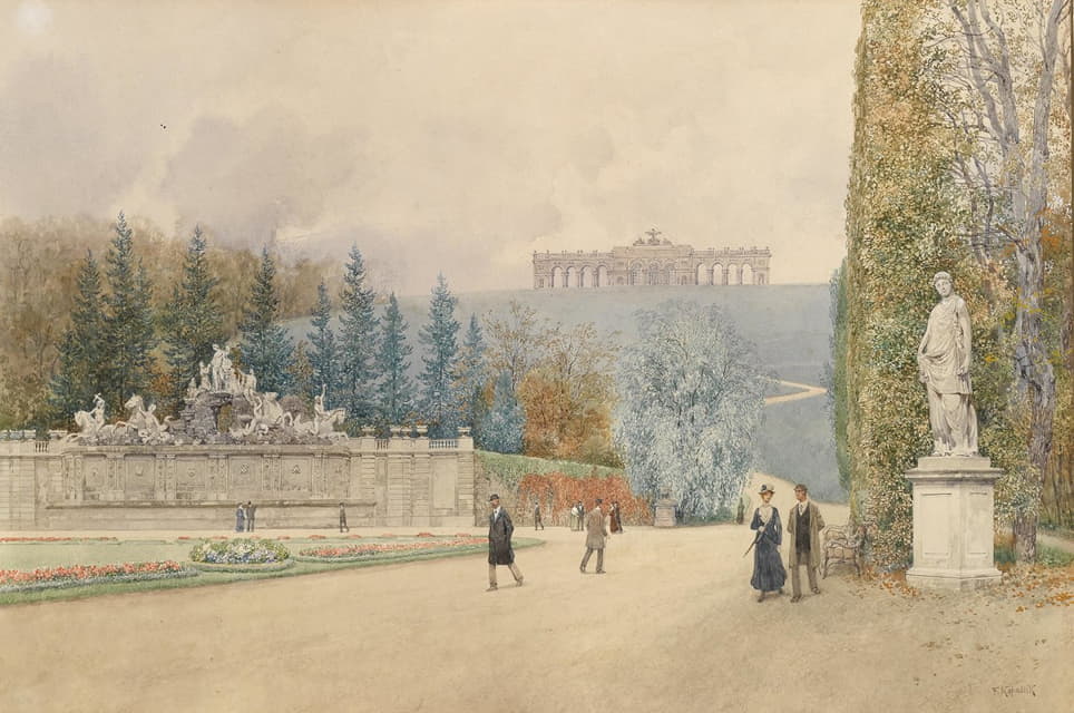 Franz Kopallik - Parterre im Schönbrunner Schlosspark