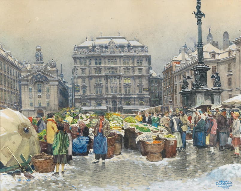 Franz Poledne - The vegetable market Am Hof