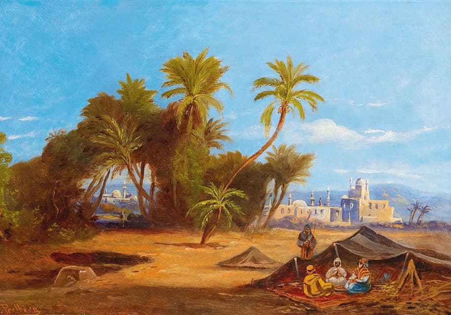 Friedrich Perlberg - Palm Woodland near Cairo