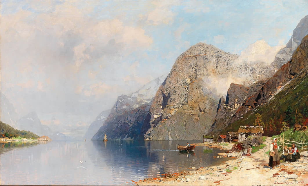 Georg Anton Rasmussen - A fjord landscape