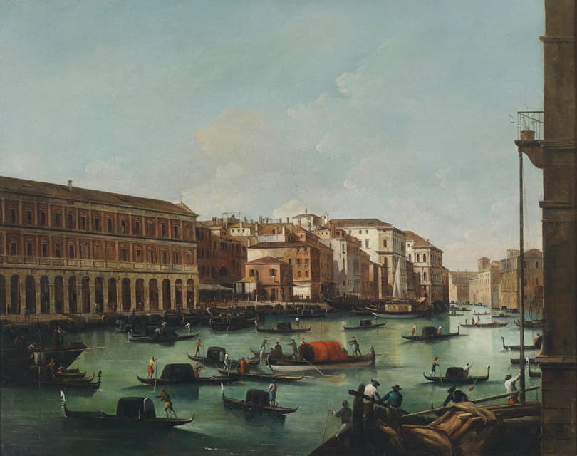 Giuseppe Bernardino Bison - Venedig Canal Grande mit Fabbriche Nuove
