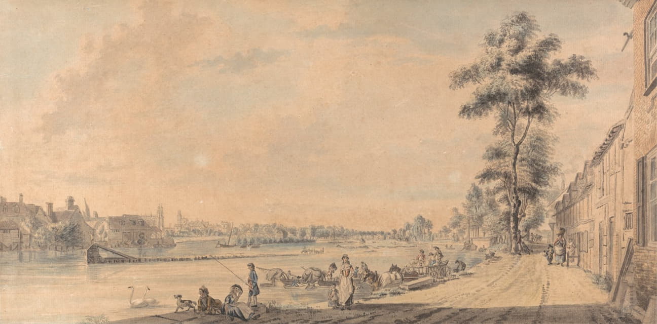 Paul Sandby - Eton College from the South