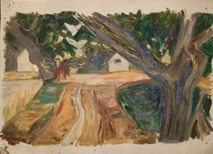 Tadeusz Makowski - Roadside trees