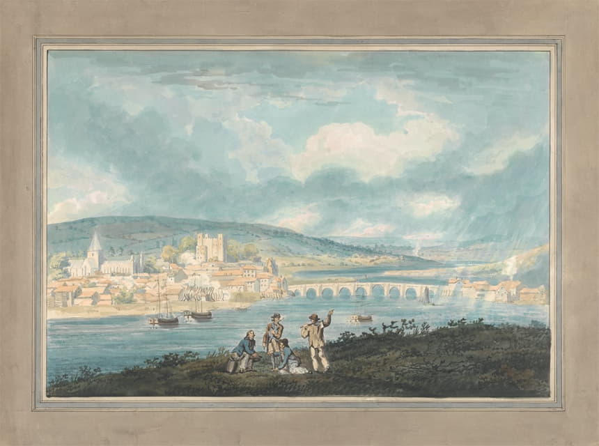 Thomas Girtin - Rochester, Kent; from the North