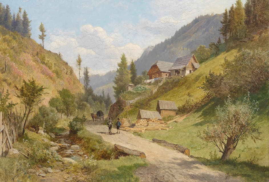 Leopold Munsch - Landschaft in Niederösterreich